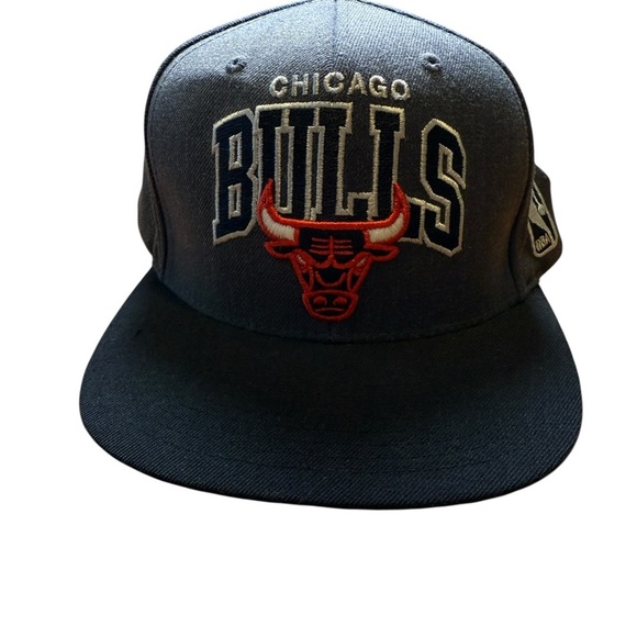 Chicago Bulls NBA Wool Blend SnapBack Gray Mitchell & Ness Hardwood Classics Hat - Picture 11 of 11
